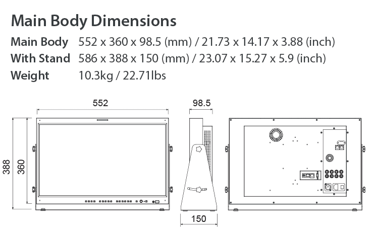 MONITOR LUM-242G (TVlogic)